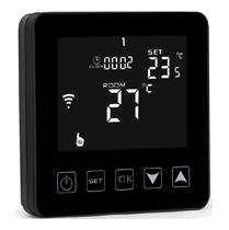 touch screen electric underfloor heating cable temperature controller wifi room thermostat
