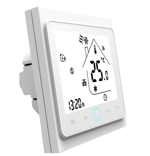 touch screen fan coil 0-10v valve tuya wifi room thermostat
