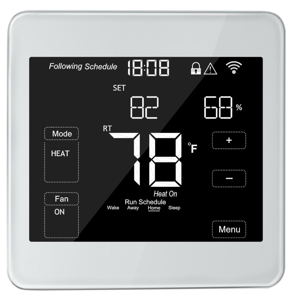 WiFi Smart Home 24V Heat Pump Single/Multi Stage Digital programmable Thermostat