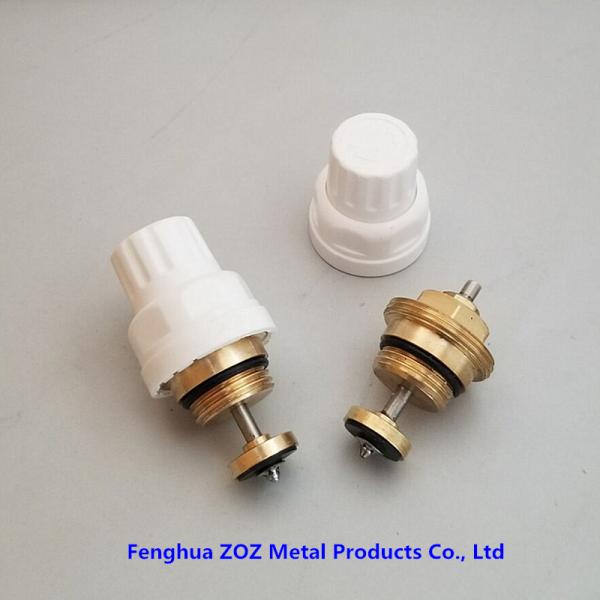 Brass manifold balancing valve for radiant floor heating manifold