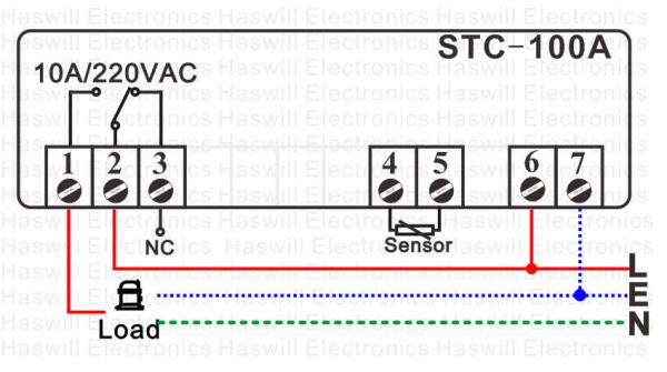 STC-100A+ temperature controller wiring diagram