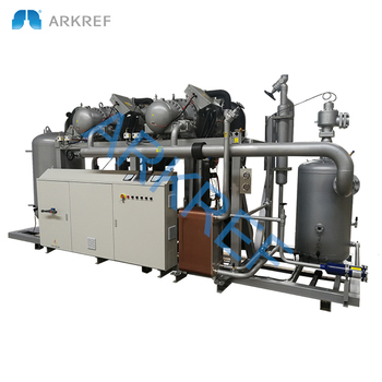 Low temperature piston type compressor cold storage room system
