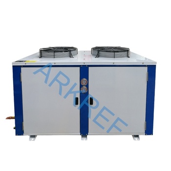 Air Condenser Aluminum Fan And Copper Pipe Cooler Heat Exchange Air Condenser For Room Cold Storage R22 R404a As Refrigeration