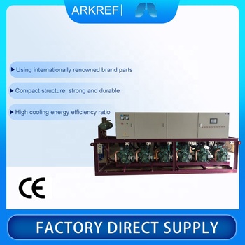 Piston Industrial Commercial Refrigeration Compressor Parallel Unit With Air Or Water Cooled Condensing Unit