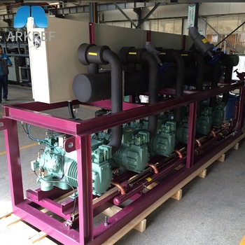 Piston Industrial Commercial Refrigeration Compressor Parallel Unit With Air Or Water Cooled Condensing Unit