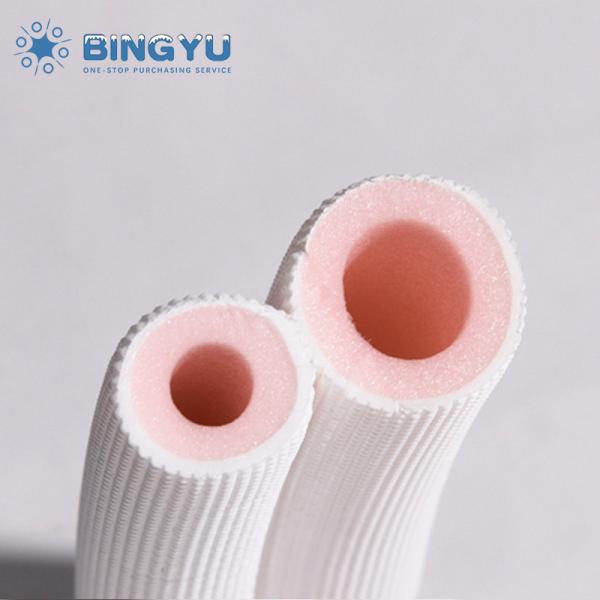 BINGYU White PE Insulation Twin Pipes For Air Conditioner