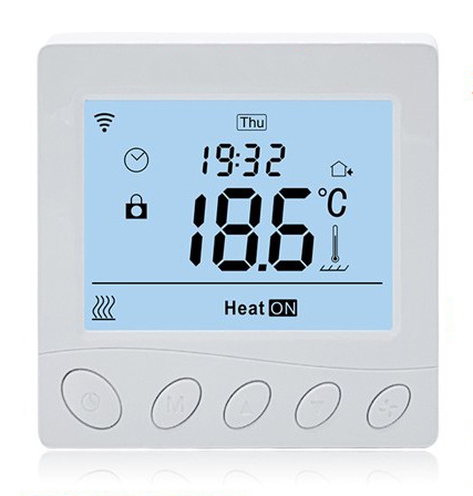 LCD display weekly programmable 16A electric underfloor heating room thermostat