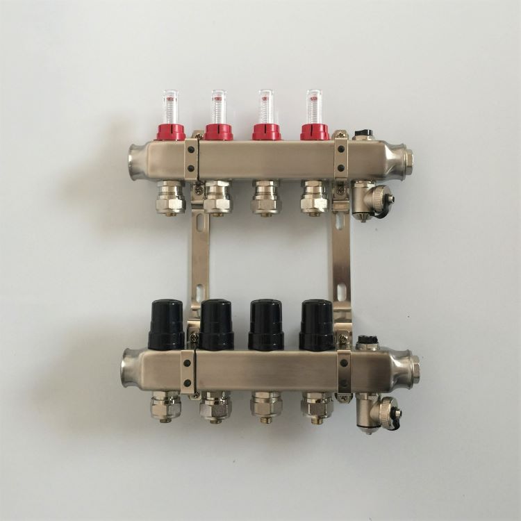 4 loop Under Floor Heating Manifold / Flow Meter