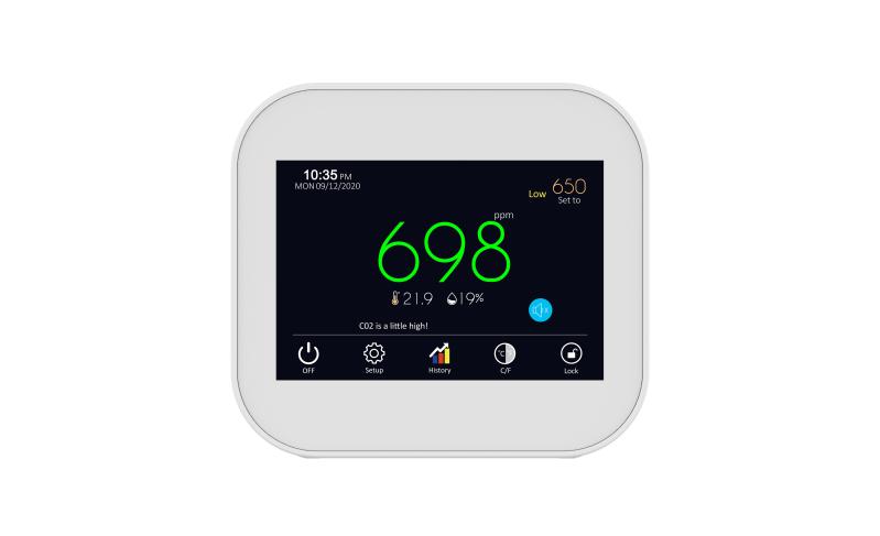 Indoor NDIR sensor stand alone carbon dioxide detector CO2 meter air ...