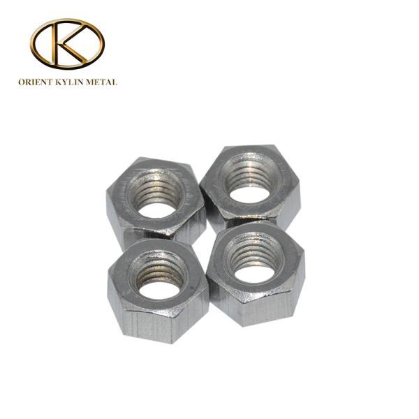 99.95% High Purity M6 Molybdenum Screws and Nuts Molybdenum Parts for Fasteners