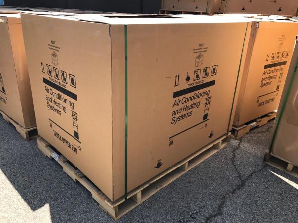 TRANE 5 TON PACKAGED UNIT COMMERCIAL 208 230V 3-PHASE 120K BTU GAS HEA AC UNITS