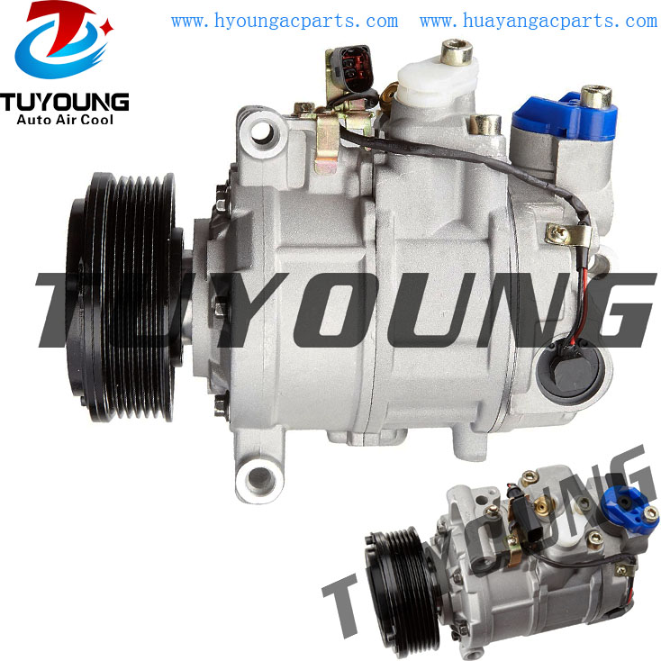 TUYOUNG China factory wholesale DENSO 6SEU14C vehicle ac compressor  AUDI A4 A6 A8 RS6   4F0260805I  447180-6580