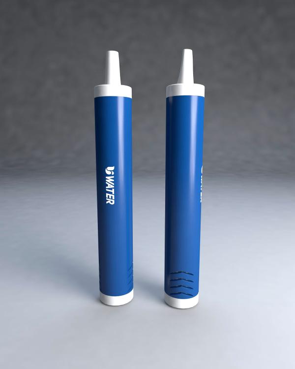 Portable outdoor antibacterial water filter straw