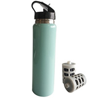 Stylish camping stainless steel filter water bottle