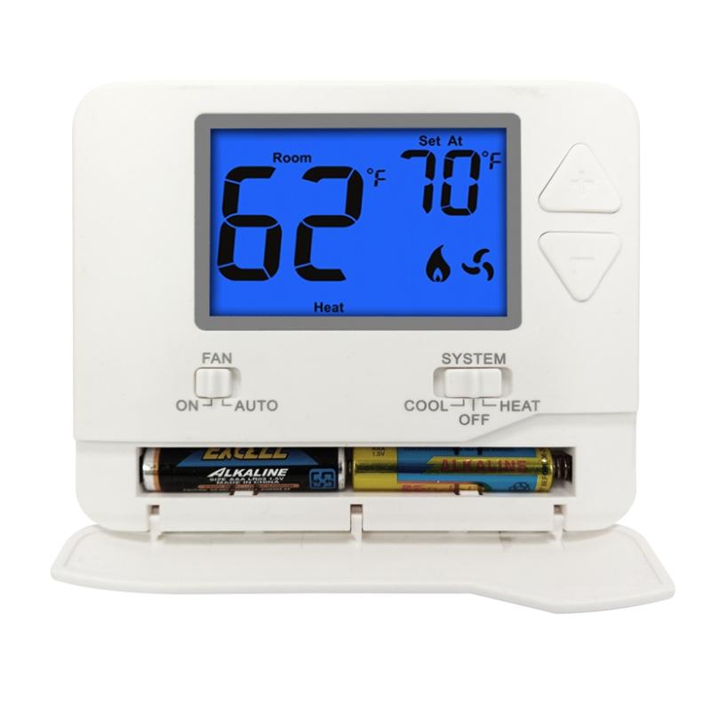 USA 24VAC HVAC Air Conditioner Digital Temperature Controller Heating Thermostat