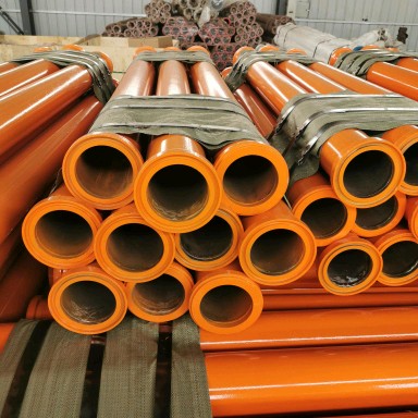 Pump Pipes ST52 Orange color painting