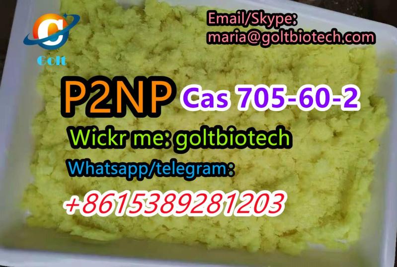 P2NP 1-Phenyl-2-nitropropene Cas 705-60-2 p2np yellow crystalline powder for sale China supplier Wickr me:goltbiotech