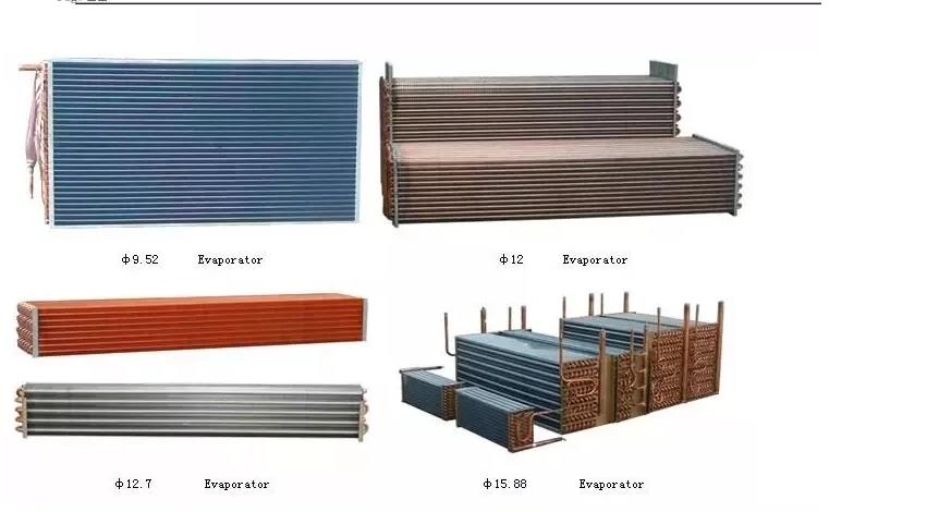 Copper Tube Aluminium Fin  Evaporator Coil For Chest Freezer For Refrigerator Systems