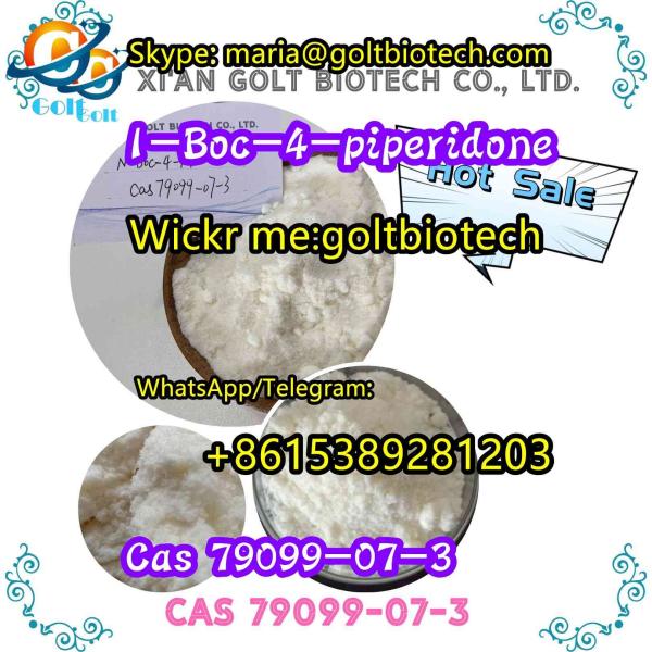 Factory Bulk sale 1-Boc-4-piperidone Cas 79099-07-3 China factory 100% safe to USA, Mexico Wickr me:goltbiotech