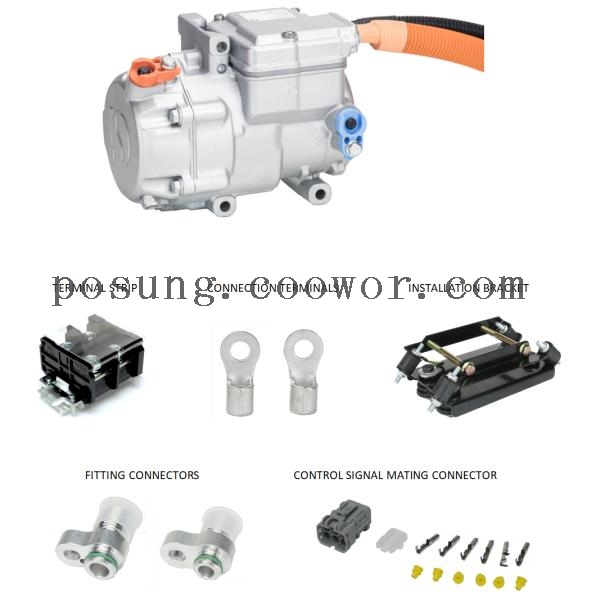 24V Electric car ac compressor