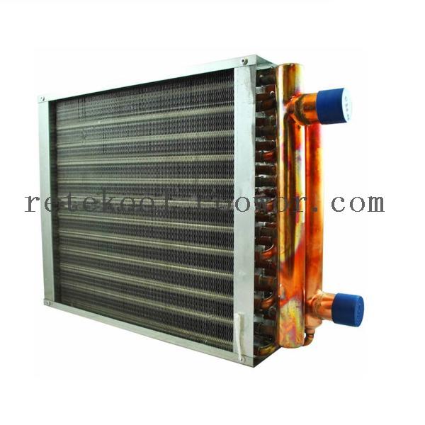 Water to Air Heat Copper Tube Aluminum Fins Heat Exchanger Coils