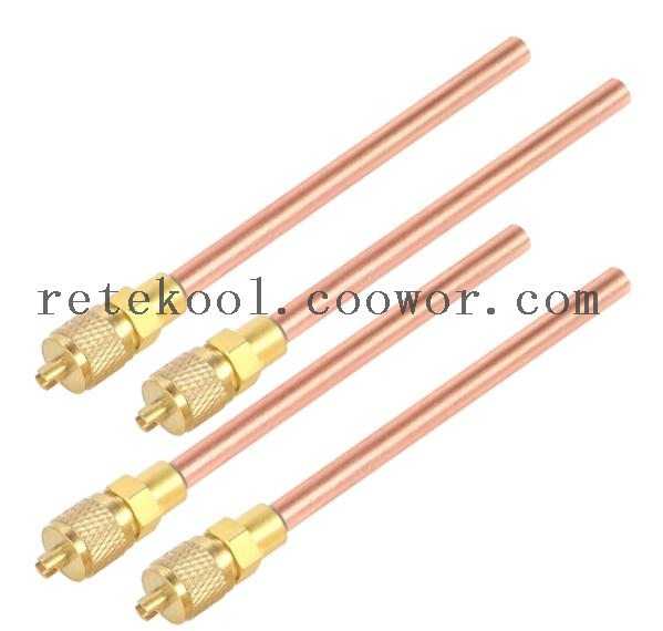 High quality brass charging access valve for refrigeration equipment