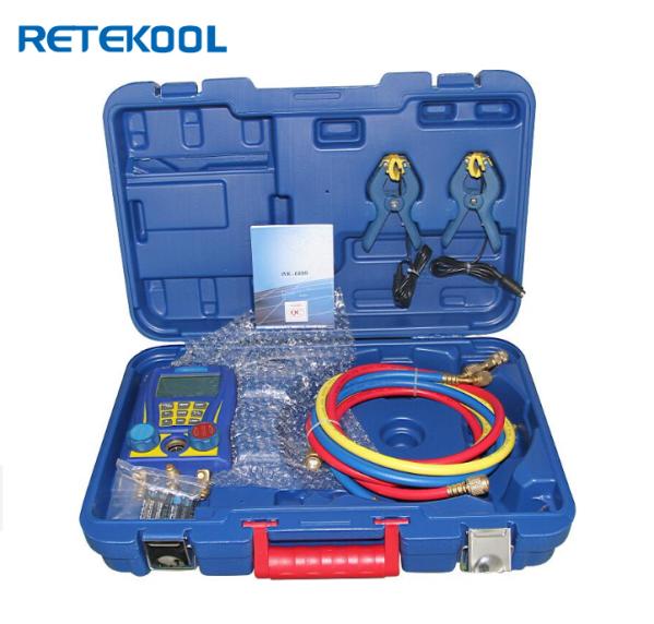 Pressure Gauge with Hose for Air Conditioner