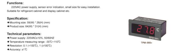 TPM-900+ Indoor or <font color='red'>Outdoor</font> Refrigerator <font color='red'>Digital</font> <font color='red'>Thermometer</font>