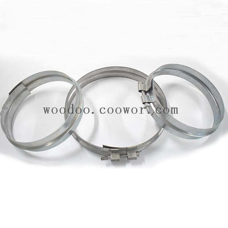 150-600mm Galvanized Steel Wide Clips For Dust Extraction System