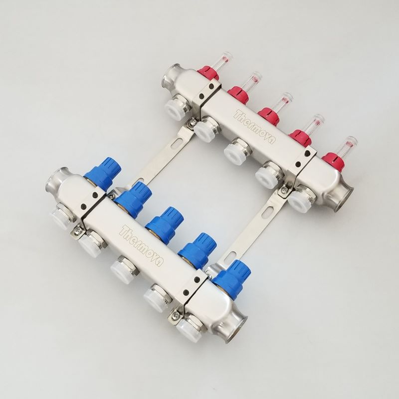 Stainless Steel Flow Balancing Heating Manifold,Central Floor Manifold , Water Heating Floor Systems