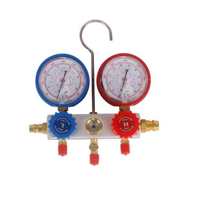 Pressure Gauge with Hose for Air Conditioner
