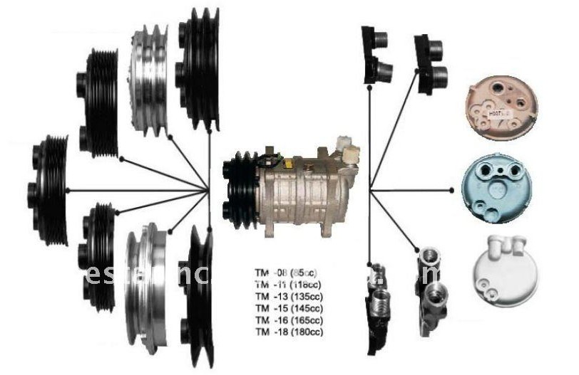 SCSA06C <font color='red'>Auto</font> Ac Compressors for <font color='red'>Toyota</font> <font color='red'>Echo</font> Cars