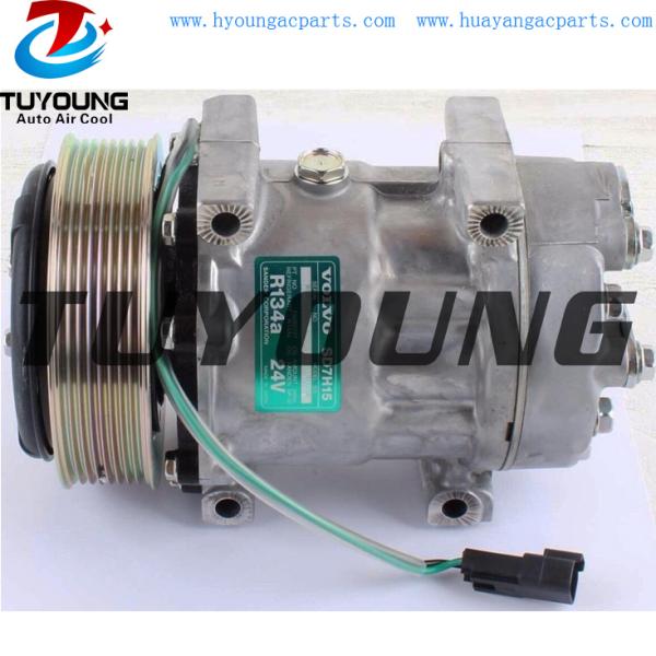 high qulity SD7H15 auto ac compressor for VOLVO Engineering Vehicles Tractors Excavators VOE15082727 15082727