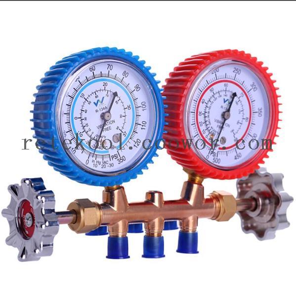 <font color='red'>R12</font> <font color='red'>R22</font> <font color='red'>R134A</font> A/C Refrigerant <font color='red'>Manifold</font> <font color='red'>Gauge</font> <font color='red'>Charging</font> <font color='red'>Hose</font> Couplers Kit For Air condition