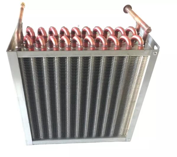 Copper Tube Aluminum Fins Air Cooler Evaporator Condenser Coil