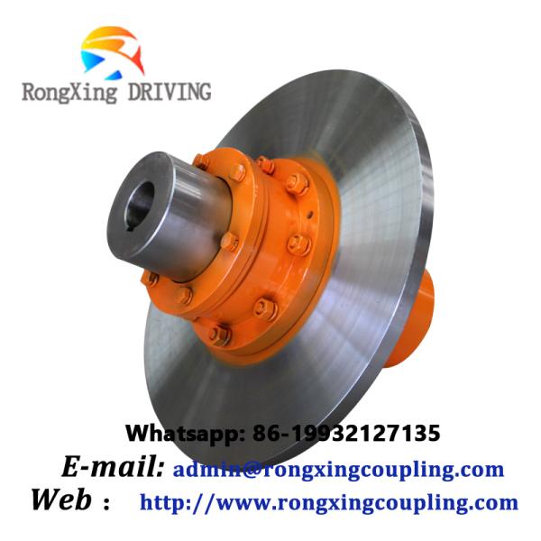 Non Standard Custom WGP Type Drum Gear Tooth Coupling With Brake Disc