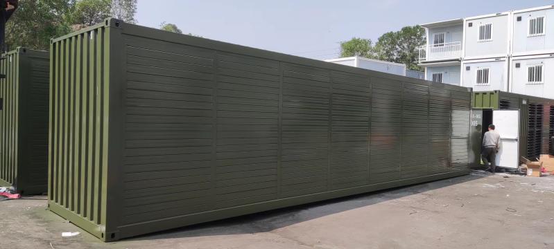 silent enclosure conatiner for generator set with doors and blinders