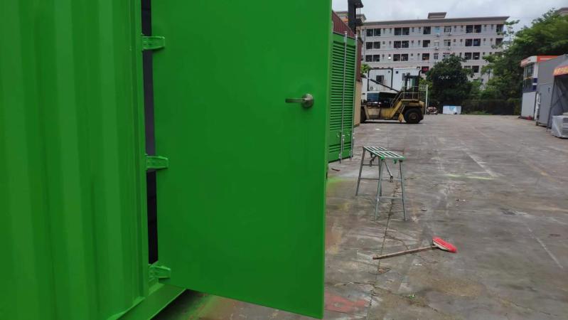 40 HQ silent enclosure conatiner for generator set with doors and blinders
