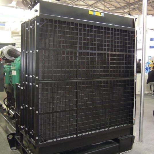 Genset radiator and intercooler for generator and industrial equipment