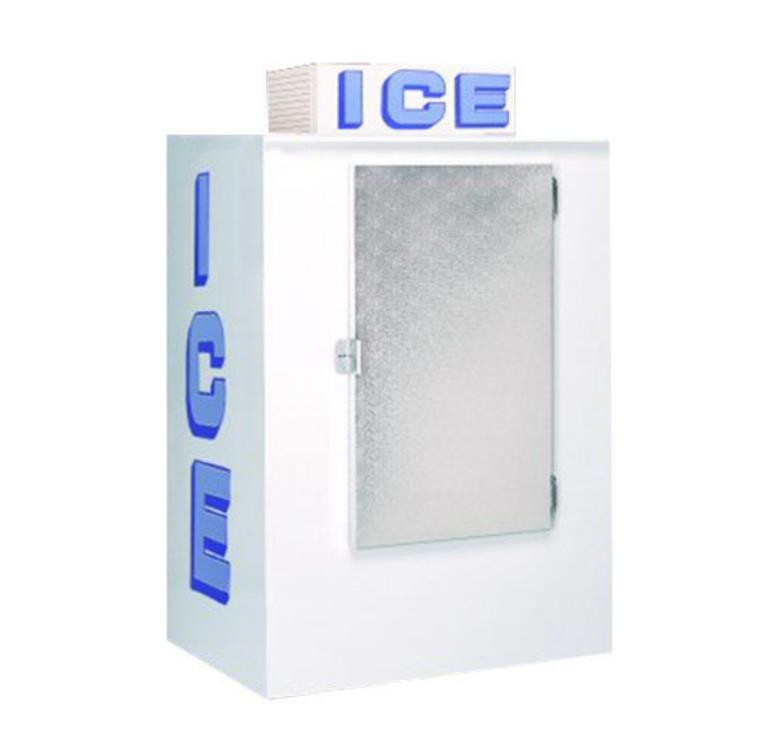 125 Bags Ice storage bin freezer Outdoor ice merchandisr with steel or glass door for sale