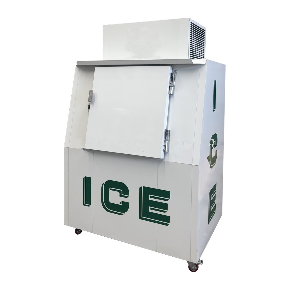 Single slant door Commercial ice freezer / Bags ice merchandiser with CE