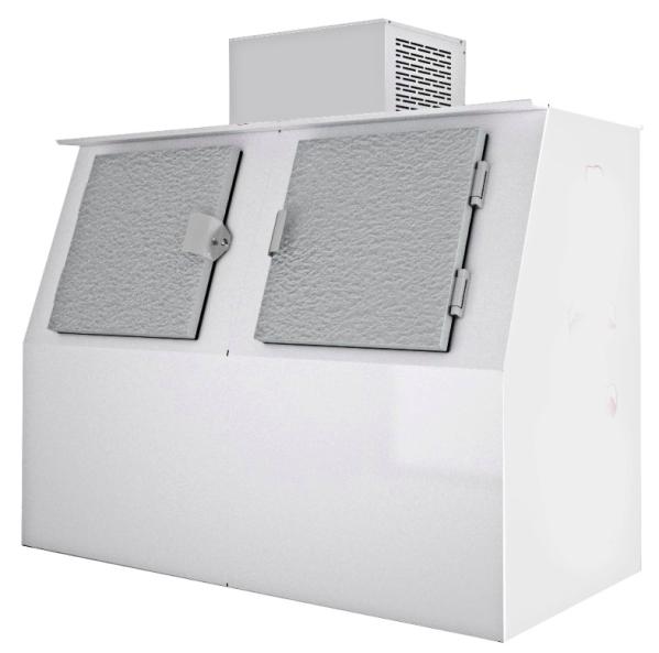 2 Slant doors <font color='red'>Bagged</font> <font color='red'>ice</font> <font color='red'>storage</font> <font color='red'>bin</font> freezer / <font color='red'>Outdoor</font> use <font color='red'>ice</font> <font color='red'>merchandiser</font>