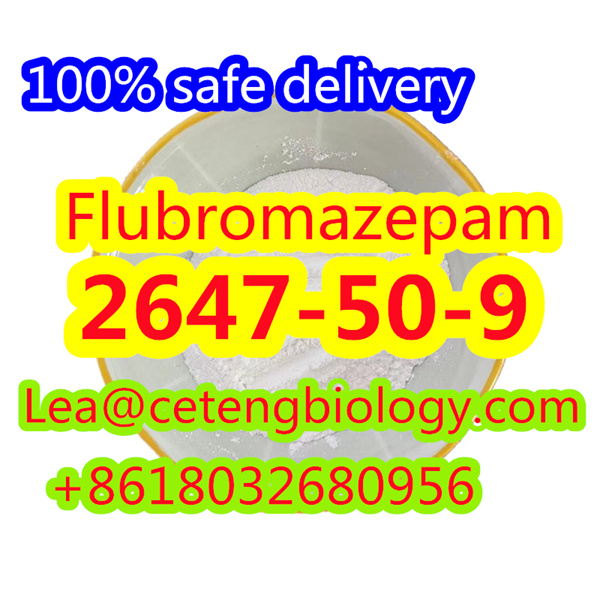 factory price CAS:2647-50-9   Flubromazepam 100% safe delivery of special line transport