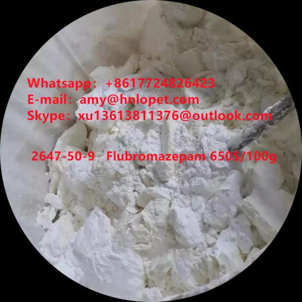 Cheaper <font color='red'>price</font> goods cas 2647-50-9 <font color='red'>Flubromazepam</font> white powder