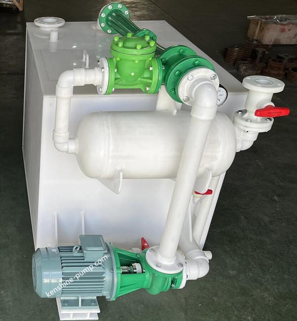 fully plastic horizontal complete vacuum pump unit