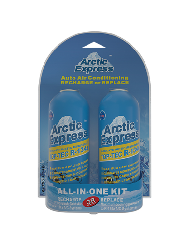 IDQ Ultra Synthetic Refrigerant TOP-TEC R-134a Recharge KIT 870680 2*12oz./680g