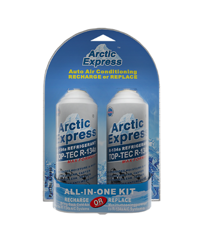 IDQ ULTRA SYNTHETIC REFRIGERANT TOP-TEC R-134a Recharge KIT MAX FORMULA 871680 2*12oz./680g