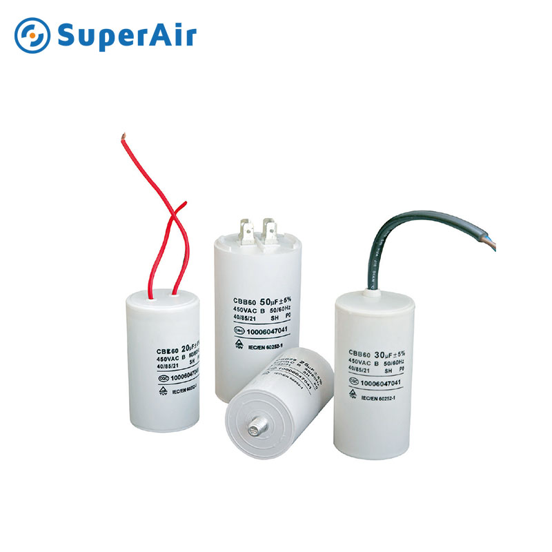 VDE UL 250V/370V/440V Runing Motor Start Capacitor Cbb60