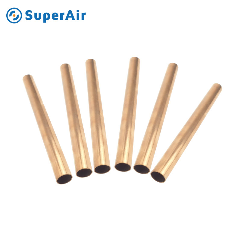 SuperAIr Hot Sell Hard Temper Copper Straight Tubes for Gas Water