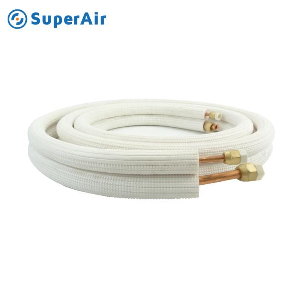 Air Conditioner Copper Tube Pair Coil Insulated Copper with Nuts